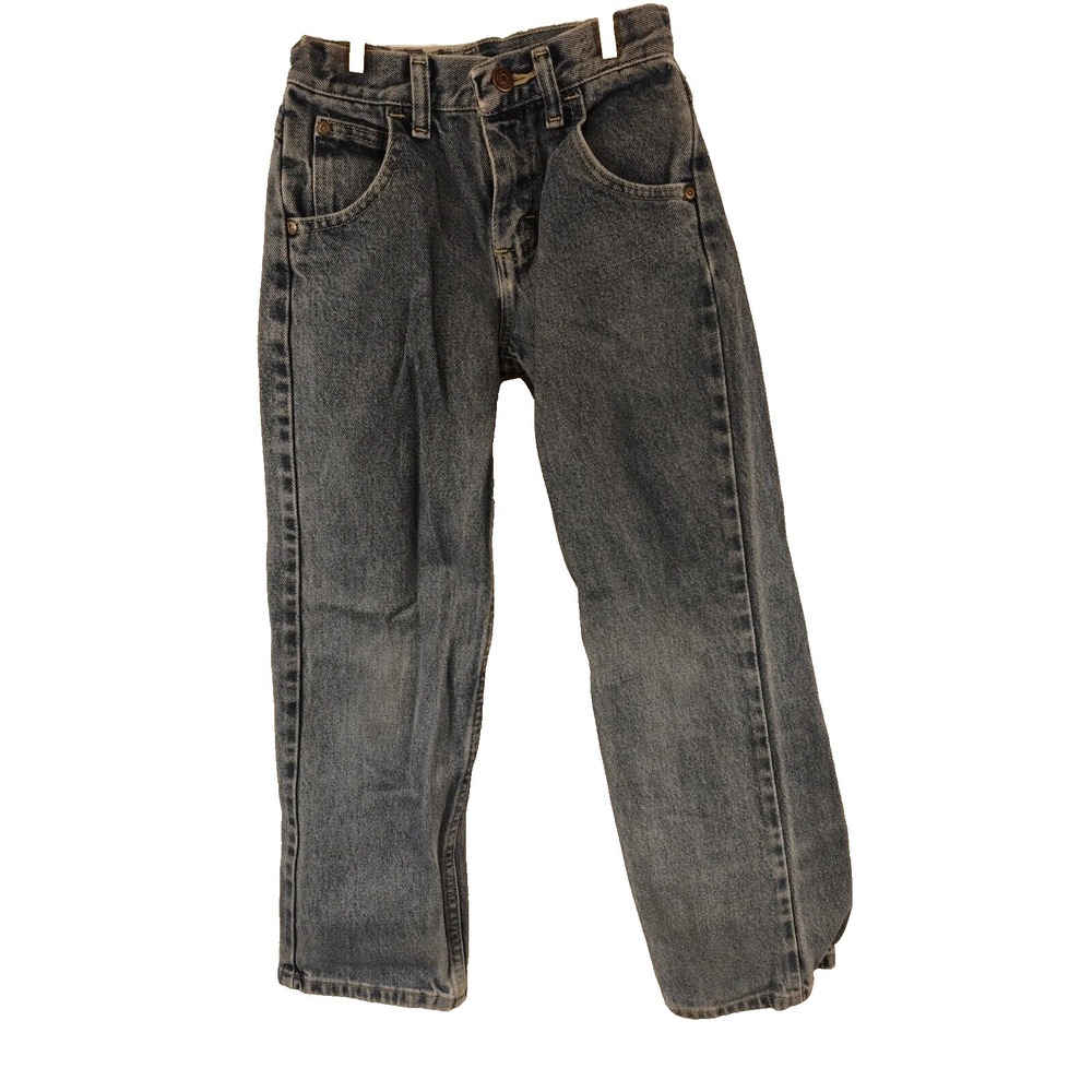 Wrangler Boys 10 Slim Adjustable Waist Medium Wash Denim Blue Jeans